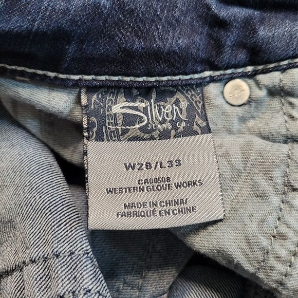 SILVER Jeans Company Tuesday Dark Blue Wash Women's Denim Jeans Pants - Picture 8 of 11